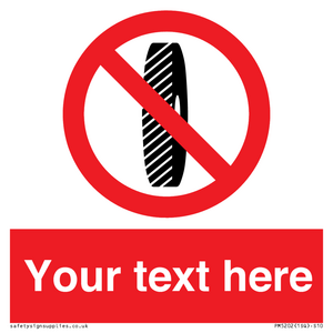 Custom Do Not Change Grinding Wheel Sign